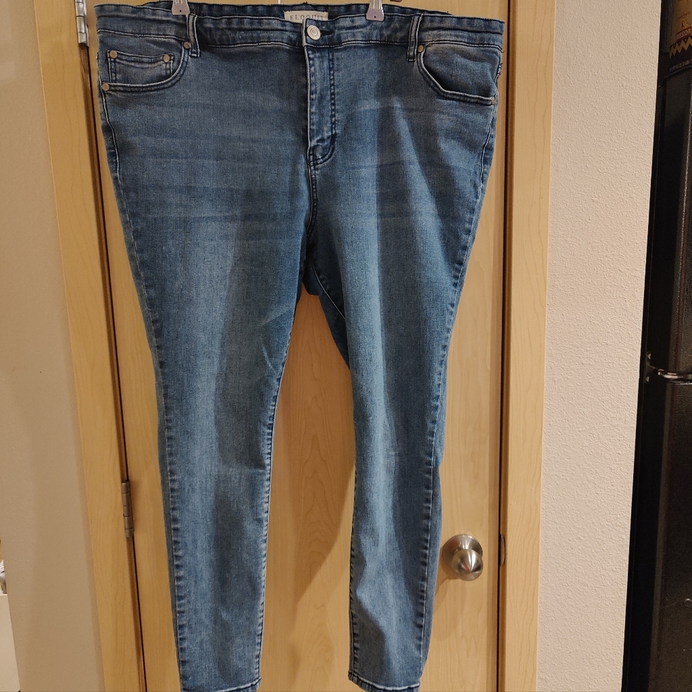 Eloquii Skinny Jeans Light Wash 22